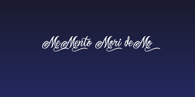 Memento Mori Demo Social Header