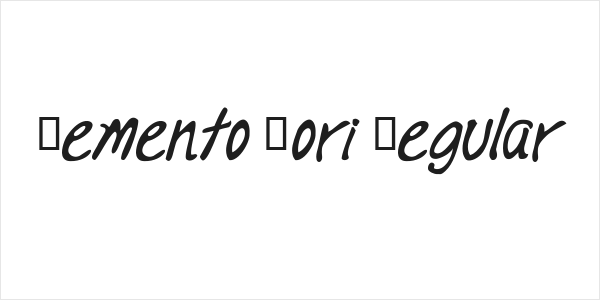Memento Mori Regular Logo