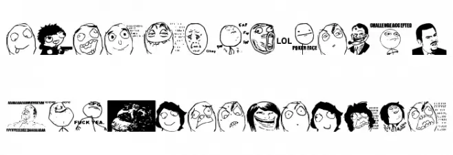 Memes by jopea302 Font Litere mici