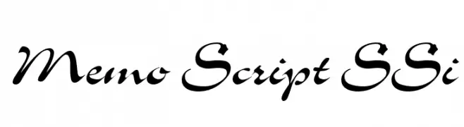Memo Script SSi  Free Fonts Download