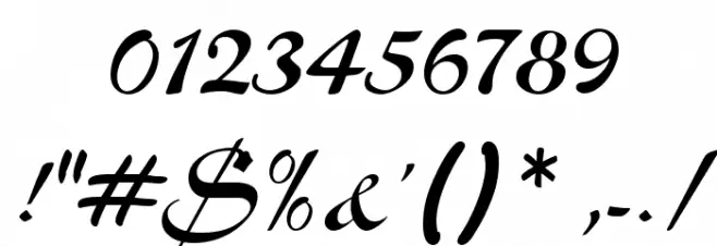 Memo Script SSi Font OTHER CHARS