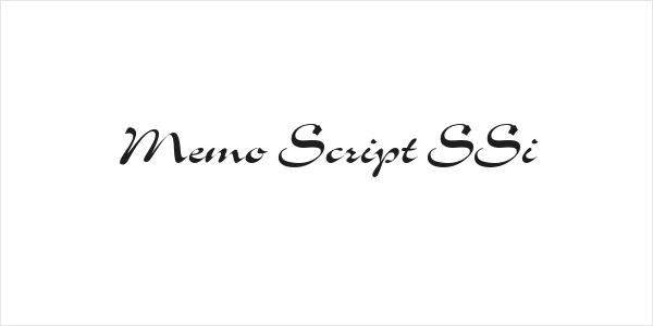 Memo Script SSi Logo
