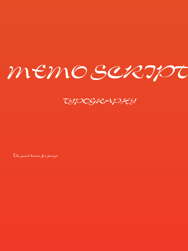 Memo Script SSi Poster