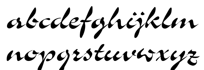 Memo Script SSi Font LOWERCASE