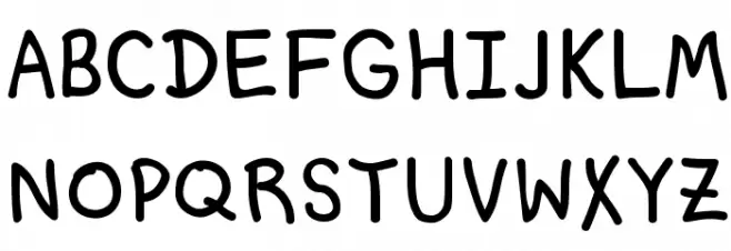 Memo to Self Schriftart Groß