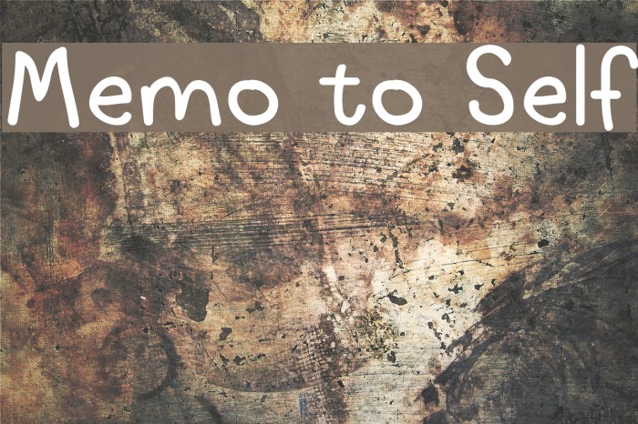 Memo to Self Example 2