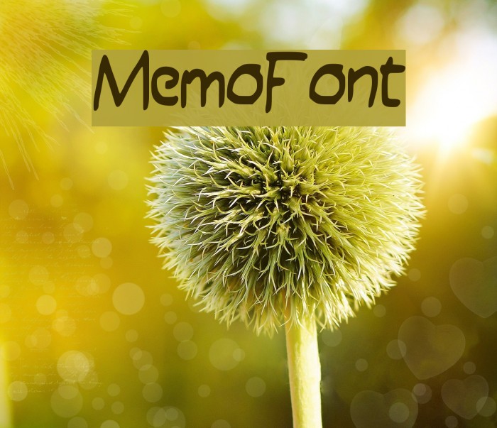 MemoFont Font examples
