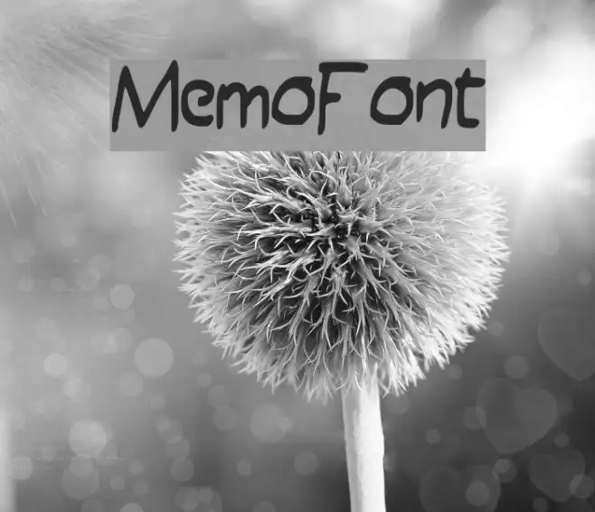 MemoFont Example 1