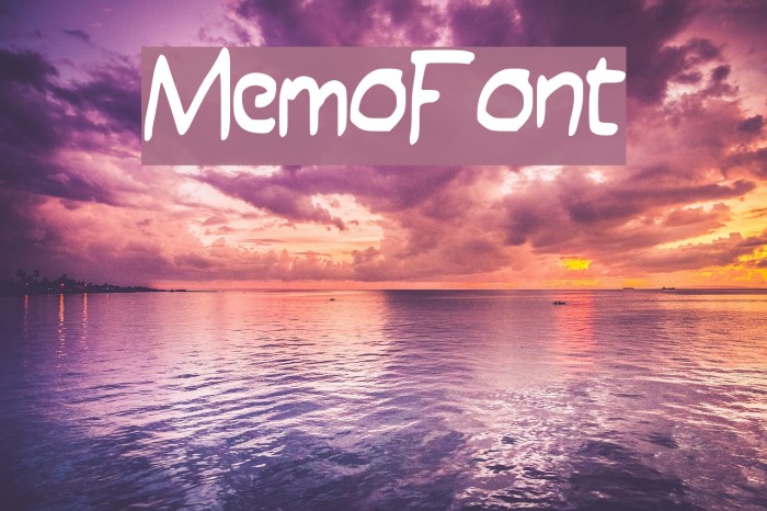 MemoFont Font examples