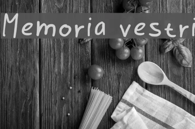Memoria vestri Example 1