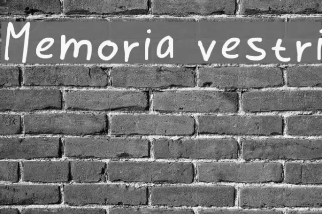 Memoria vestri Example 2