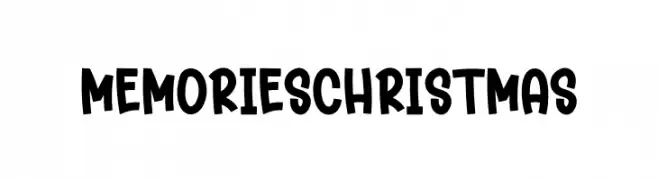 Memories Christmas フリーフォントのダウンロード