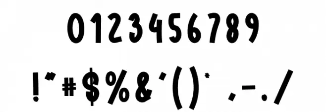 Memories Christmas フォント その他の文字