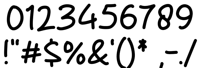 Memories Note Font OTHER CHARS