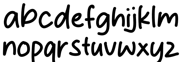 Memories Note Font LOWERCASE