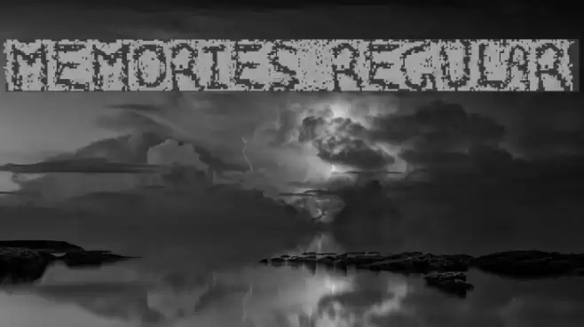 Memories Regular Font examples