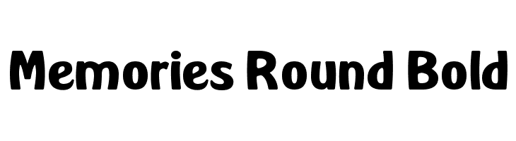 Memories Round Bold Font