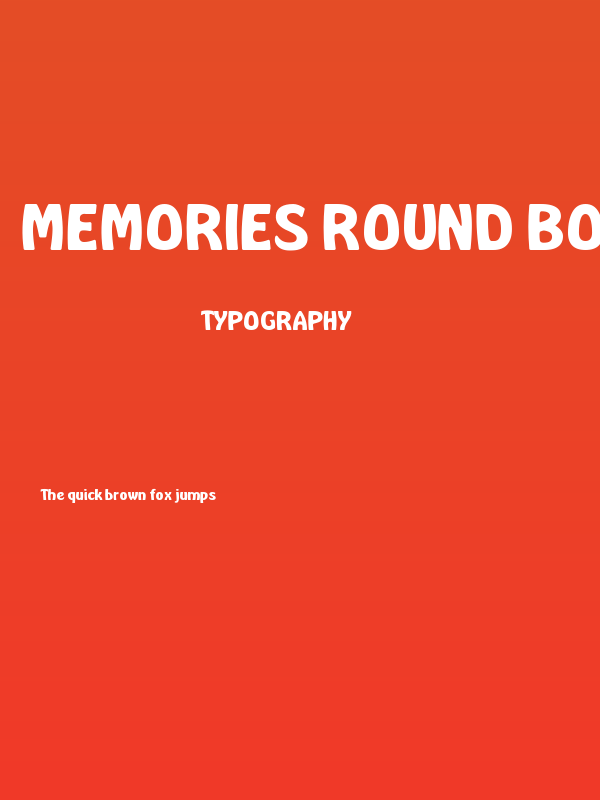 Memories Round Bold Poster