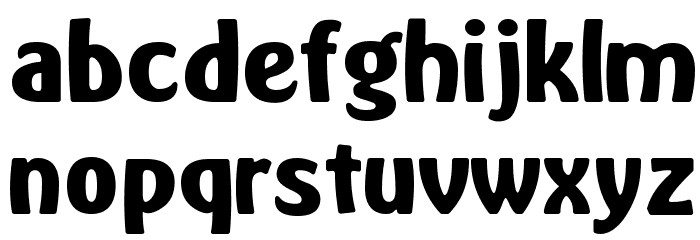 Memories Round Bold Font LOWERCASE