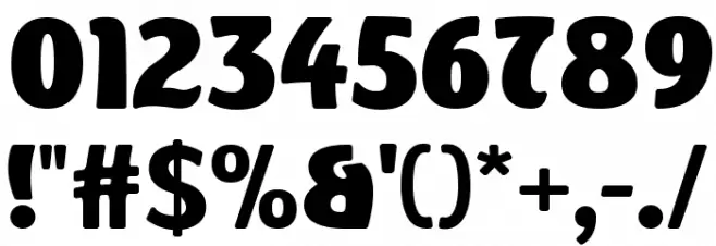 Memories Round Extra Bold Font OTHER CHARS