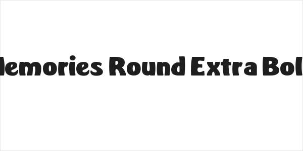Memories Round Extra Bold Logo