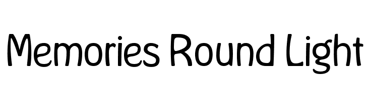Memories Round Light  免费字体下载
