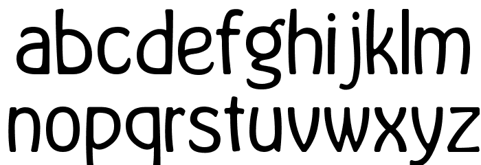 Memories Round Light Font LOWERCASE