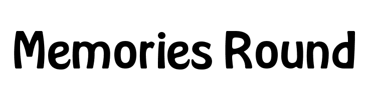 Memories Round Font