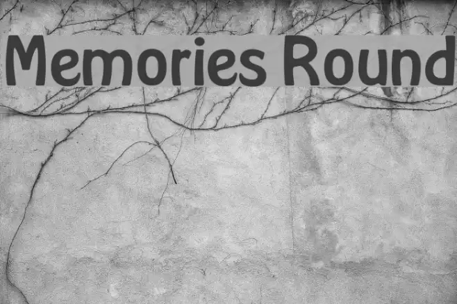 Memories Round Font examples