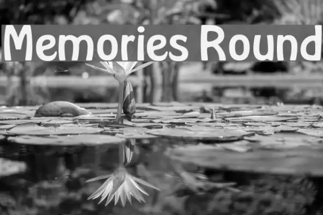 Memories Round Font examples