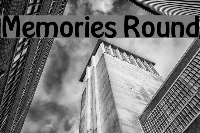 Memories Round Font examples