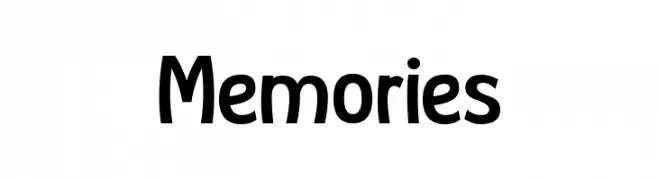 Memories  नि: शुल्क फ़ॉन्ट्स डाउनलोड