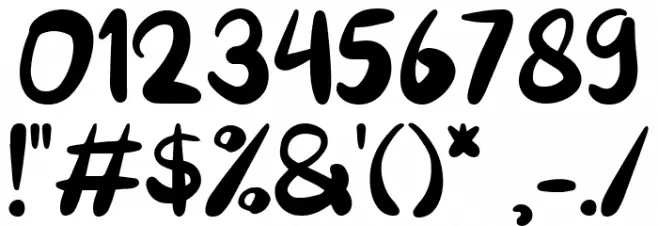 Memories Font OTHER CHARS