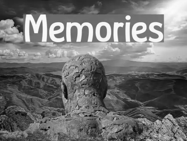 Memories Font examples