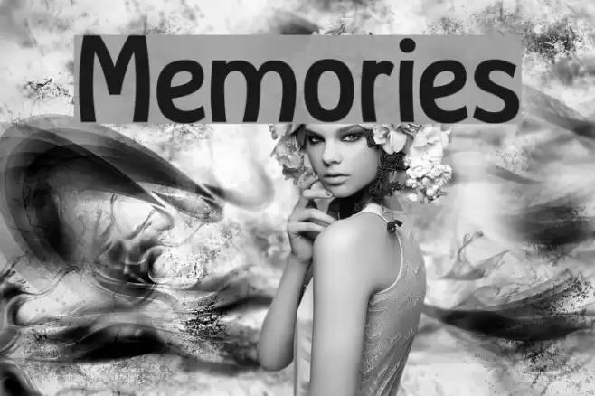 Memories Font examples