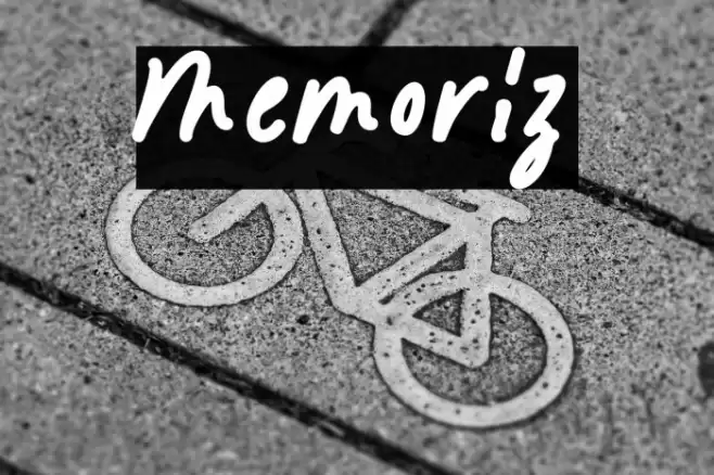 Memoriz Font examples