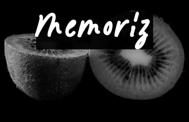 Memoriz Font examples