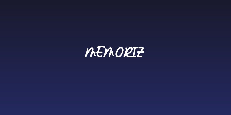 Memoriz Social Header