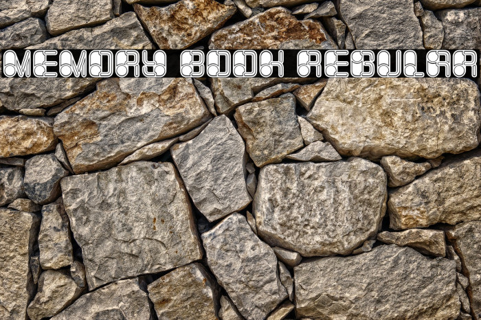 Memory Book Regular Font examples