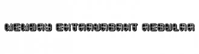 Memory Extravagant Regular  フリーフォントのダウンロード