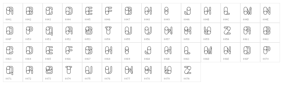 Memory Hollow Regular Character Map