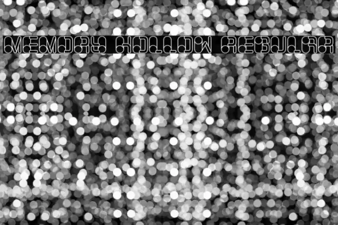 Memory Hollow Regular Font examples