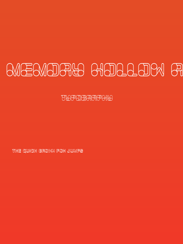 Memory Hollow Regular Poster