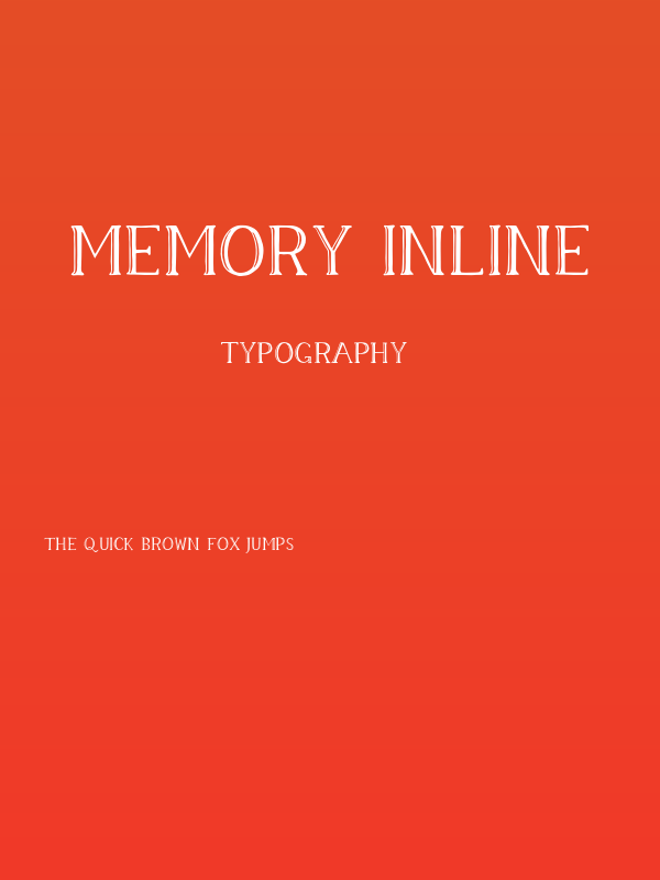 Memory Inline Poster