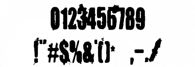 Memory Lapses Font Alte caractere