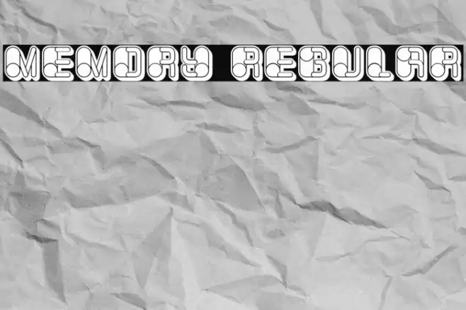 Memory Regular Font examples