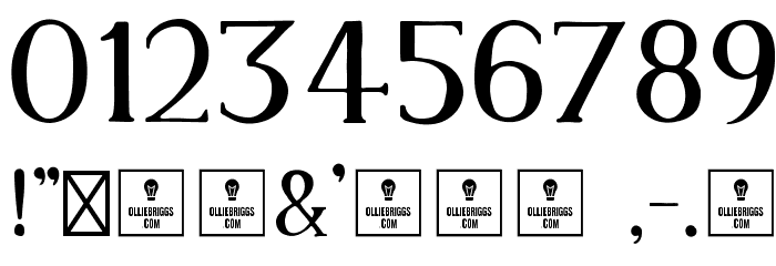 Memory Solid Font OTHER CHARS