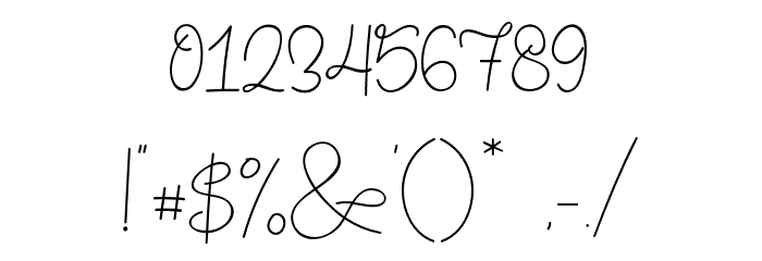 Memory of 2018 Font OTHER CHARS