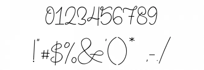 Memory of 2018 Font OTHER CHARS