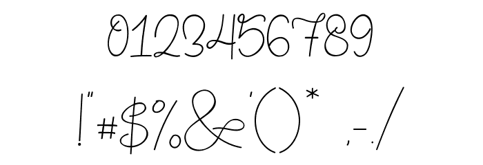 Memory of 2018 Font OTHER CHARS